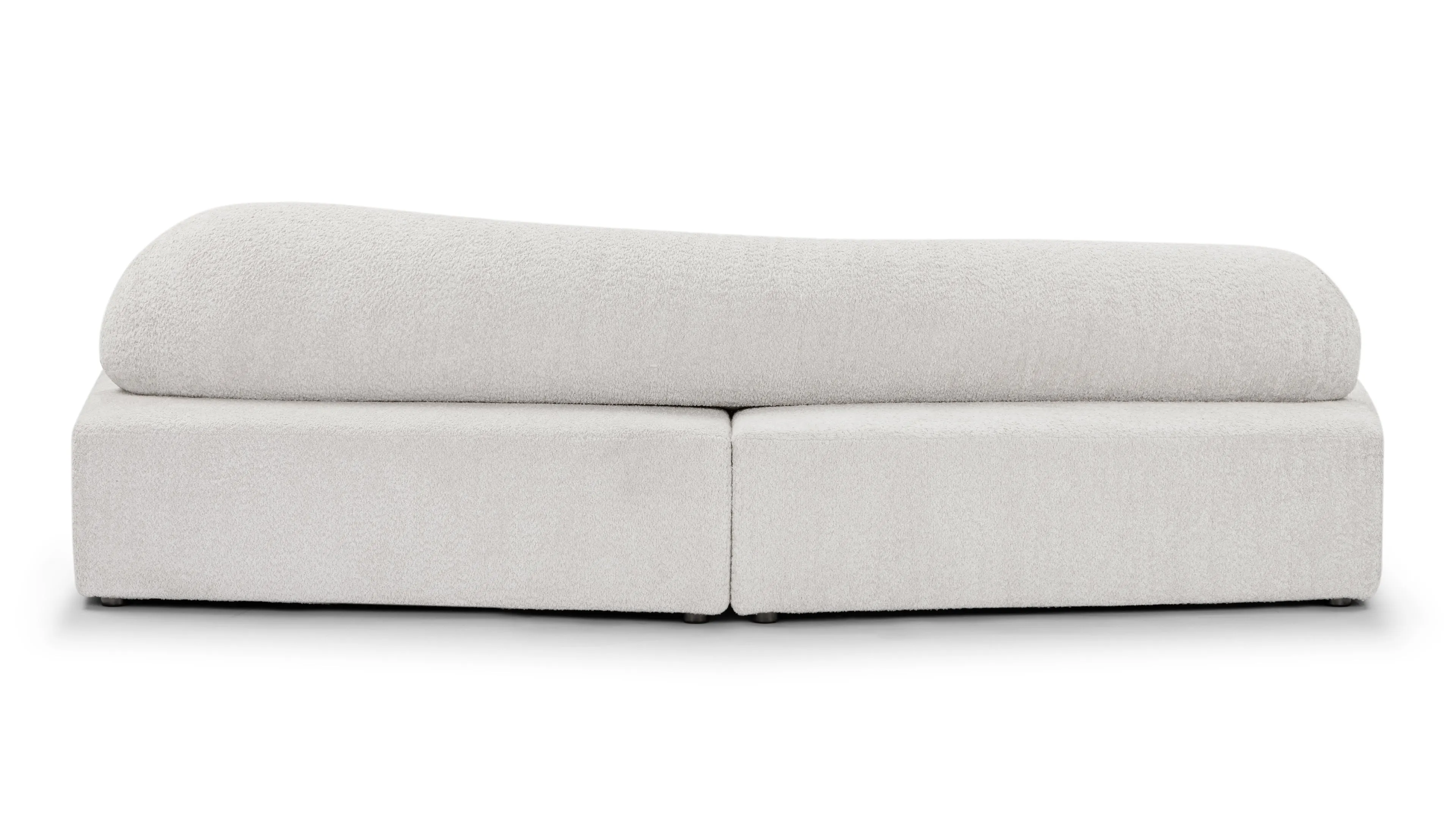 On the Rocks - On The Rocks Sofa, Small, Luxe Light Gray Weave