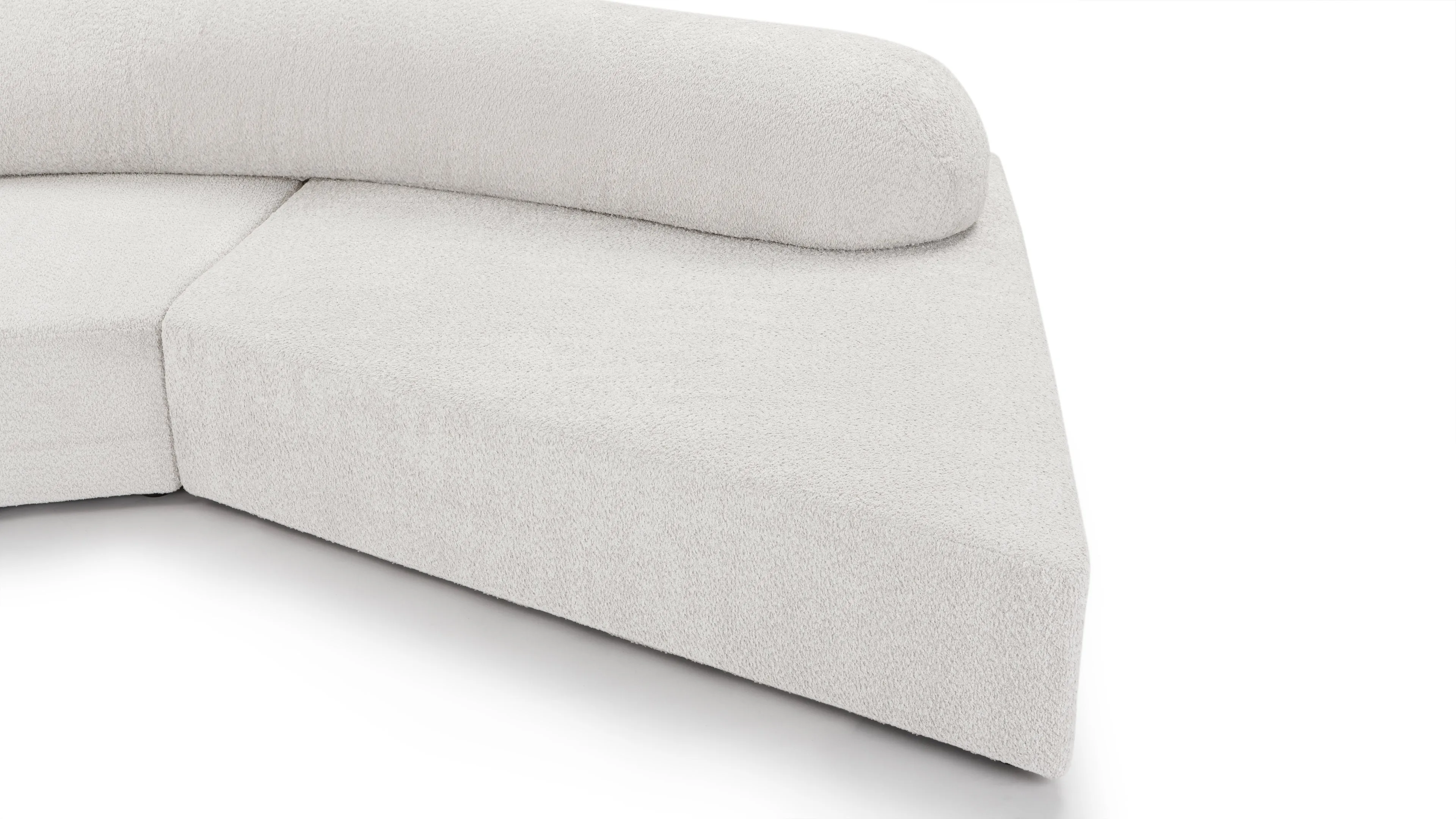 On the Rocks - On The Rocks Sofa, Small, Luxe Light Gray Weave