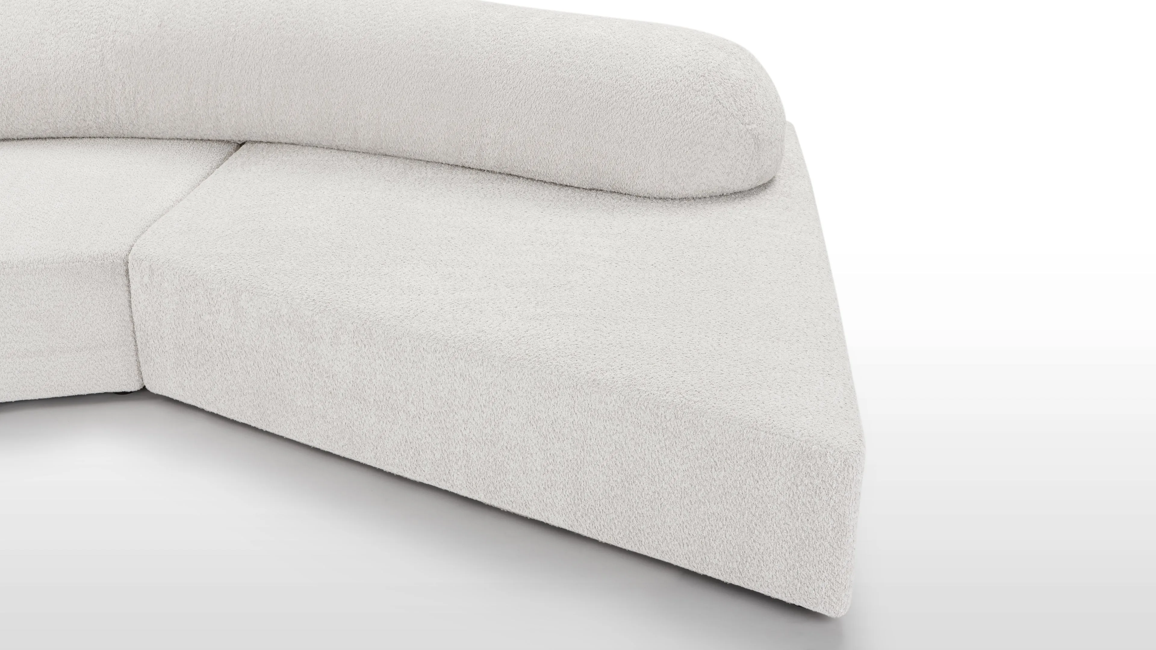 On the Rocks - On The Rocks Sofa, Small, Luxe Light Gray Weave