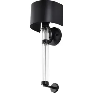 One Lights Matte Black 8 Inch Wall Sconce