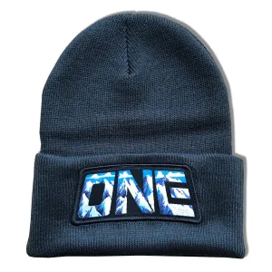 ONE MFG Mountain Logo Beanie Slate Blue