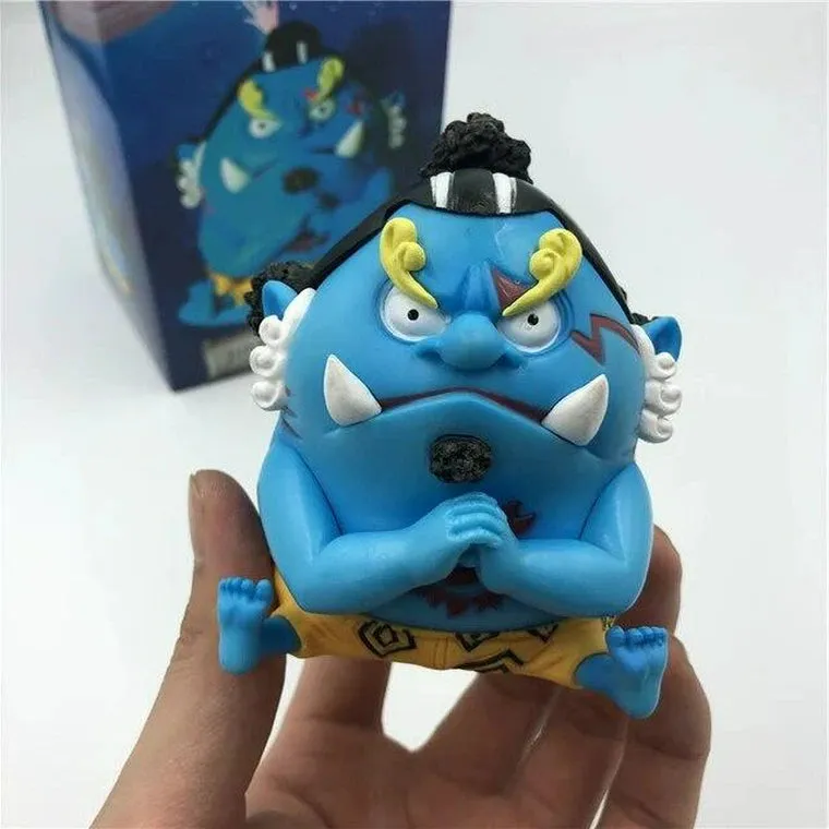 One Piece | Jinbe Holding Fist Sitting Anime Action Figure | Fish-Man Karate | 10 Cm |