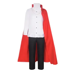 One Piece Sanji Top Pants With Cloak Set Party Carnival Halloween Cosplay Costume