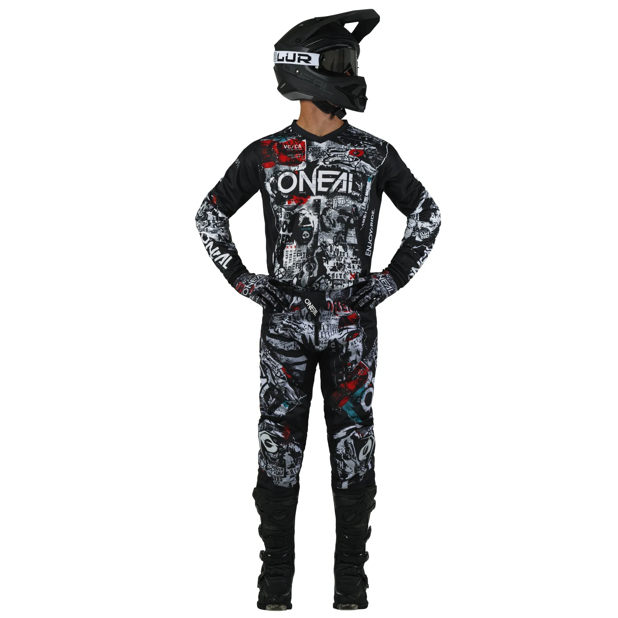 O'NEAL Youth Element Attack V.5 Pant Black/White