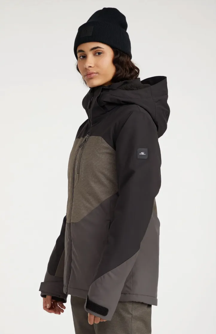 Oneill Wmns Carbonite Jkt BlackOut Colour Block