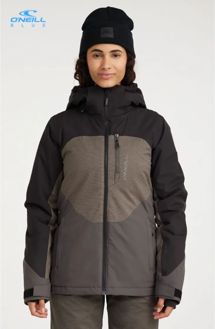 Oneill Wmns Carbonite Jkt BlackOut Colour Block