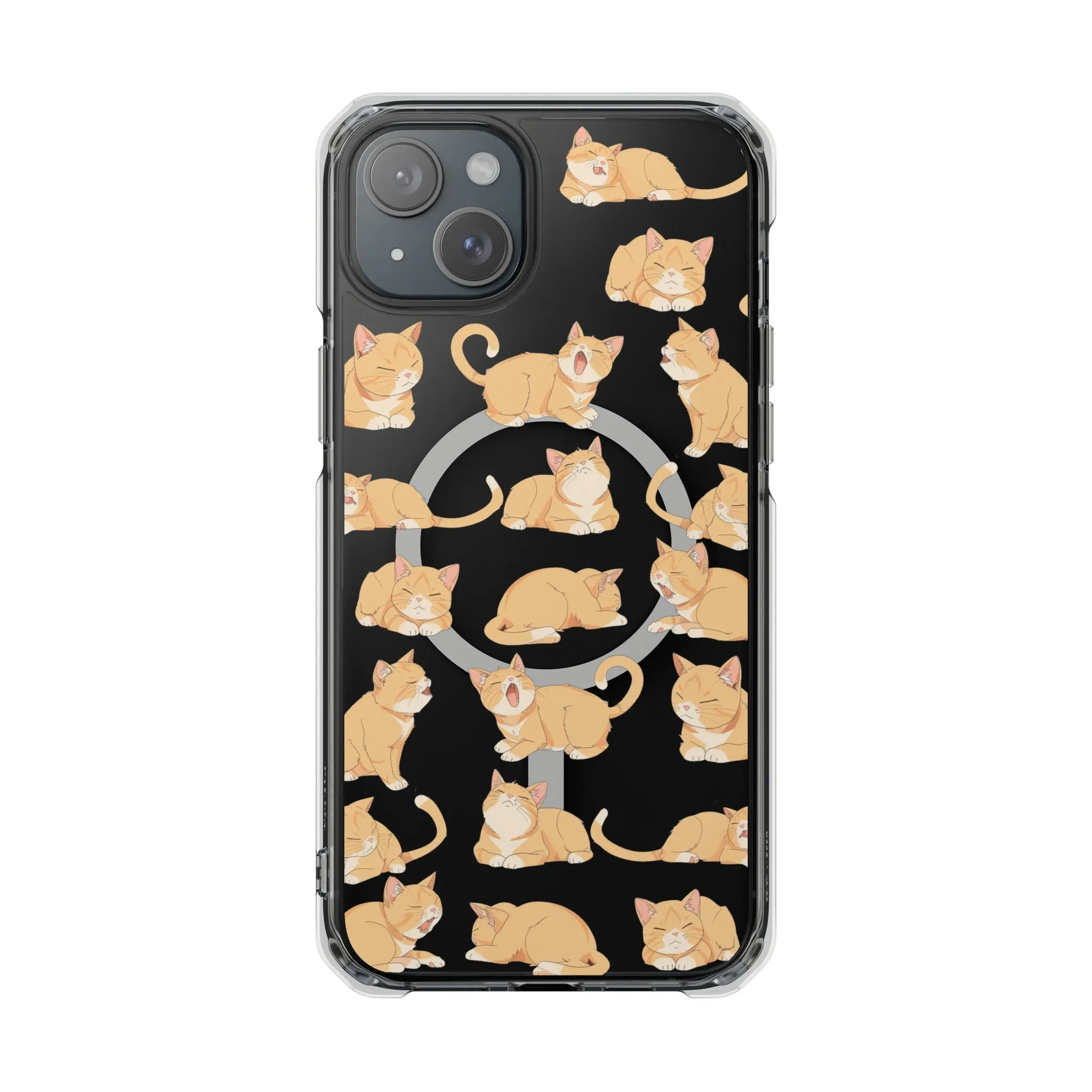 Oneticase Tabby Cats Pattern Magnetic Case for iPhone 14 and 15 series