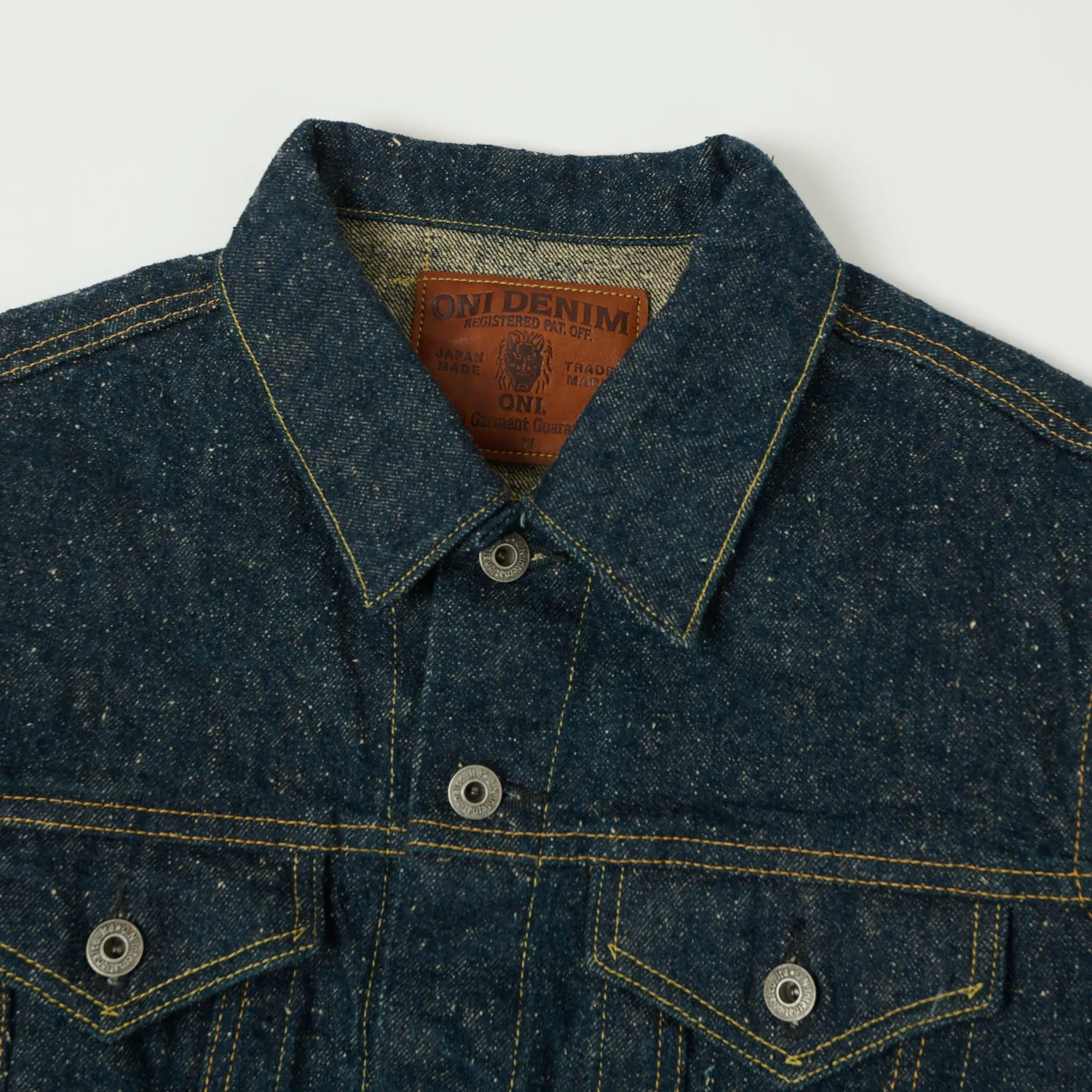 ONI 02527P-CCD 'Crushed Concrete Kabuki' 15oz Type III Denim Jacket - One Wash