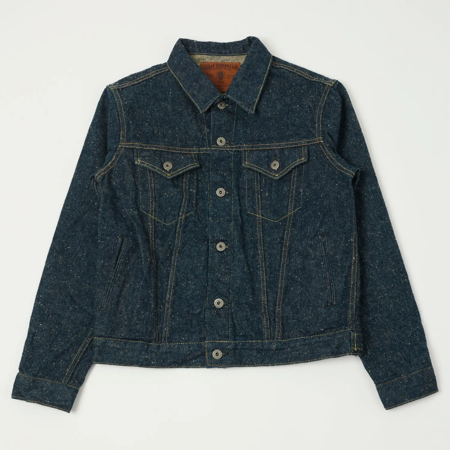 ONI 02527P-CCD 'Crushed Concrete Kabuki' 15oz Type III Denim Jacket - One Wash