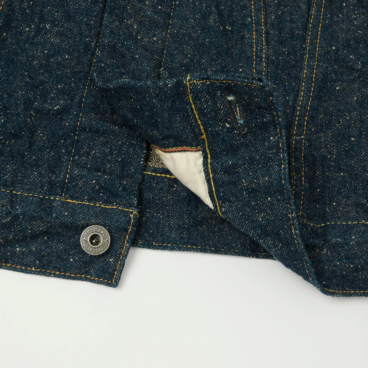 ONI 02527P-CCD 'Crushed Concrete Kabuki' 15oz Type III Denim Jacket - One Wash