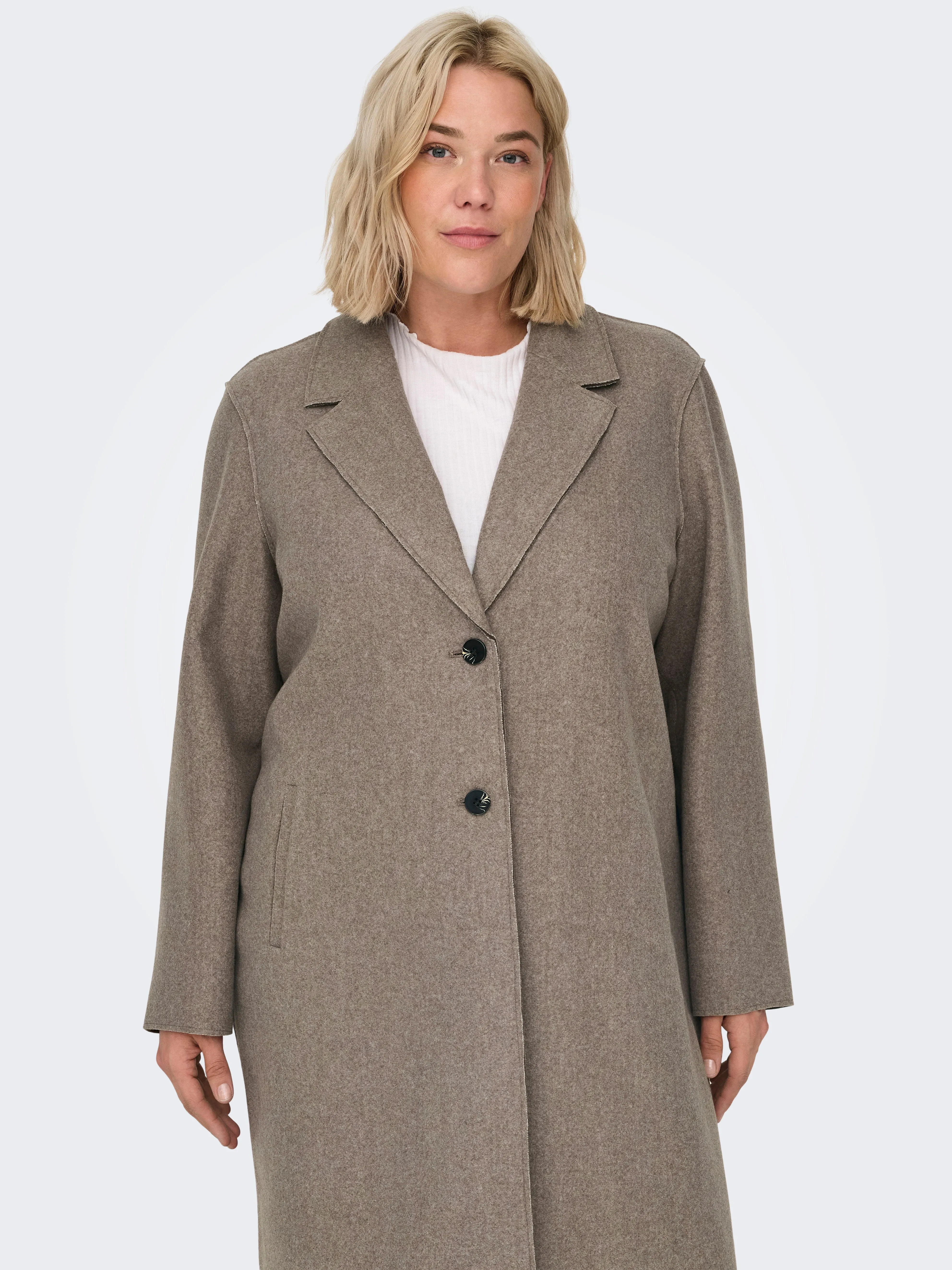 Only Carmakoma Carrie Coat in Taupe