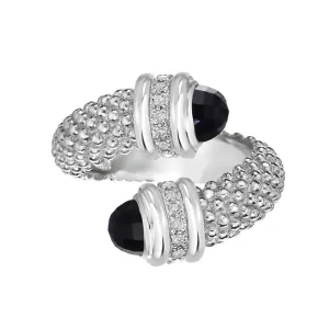 Onyx and Diamond Ring