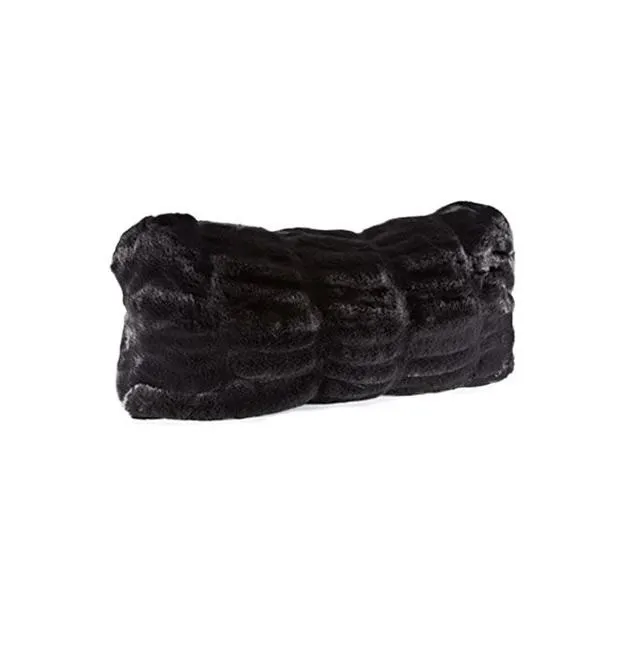 Onyx Mink Faux Fur Pillows by Fabulous Furs