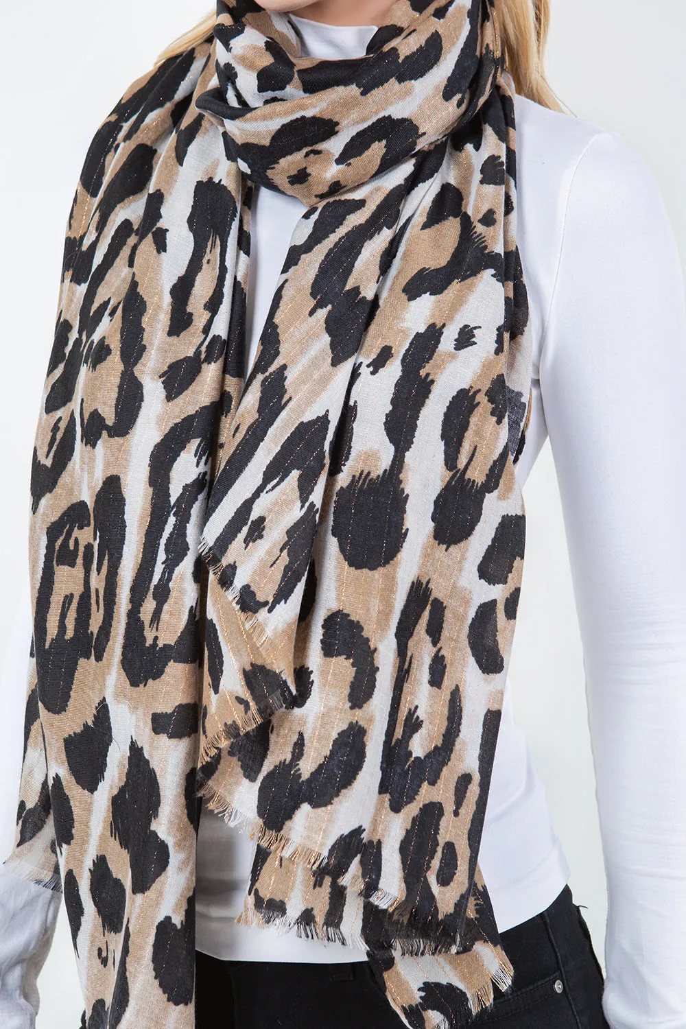 OP-4304 Leopard Scarf