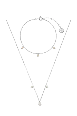 Opal Hope Set Silver