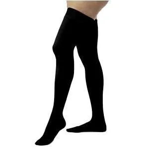 Opaque Women's Thigh-High Firm Compression Stockings Small, Black