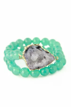 Open Agate Bracelet