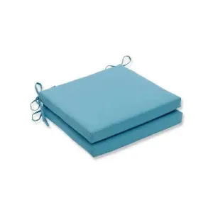 Open Box - 20"x20"x3" Forsyth Outdoor 2-Piece Square Seat Cushion Set Turquoise