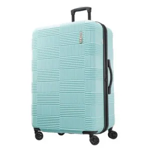 Open Box - American Tourister  Checkered Hardside Spinner Suitcase - Mint Green