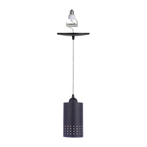 Open Box Decorative Matte Black Metal Cylinder Shade Instant Pendant Recessed Can Conversion Kit