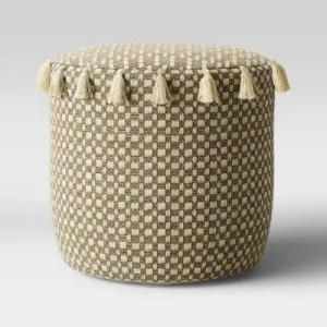 Open Box - Gemma Pouf Tassels Natural - Opalhouse