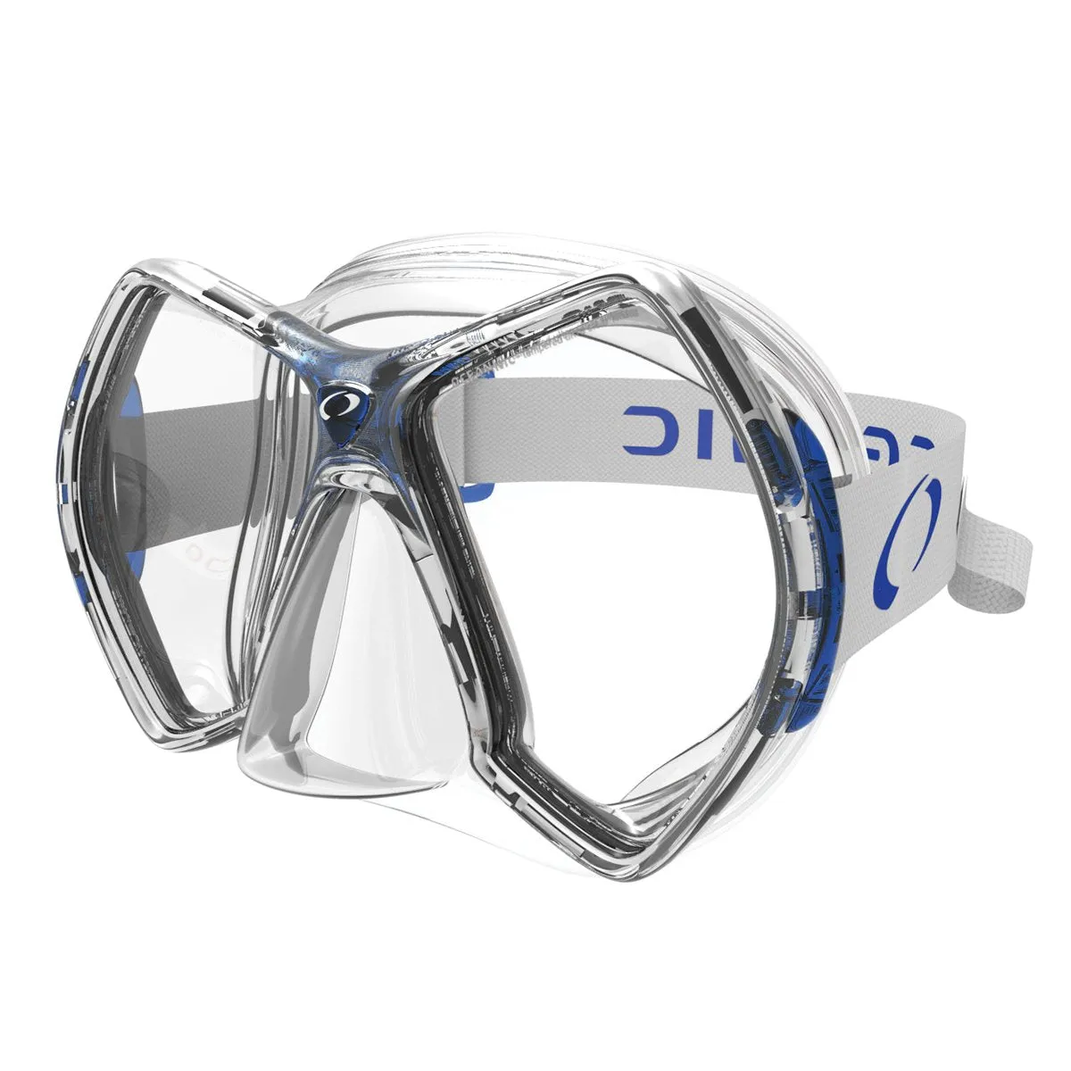 Open Box Oceanic Cyanea Ultra Scuba Mask - Clear/Blue