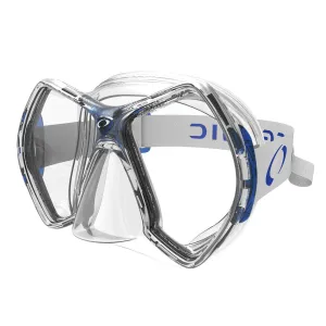 Open Box Oceanic Cyanea Ultra Scuba Mask - Clear/Blue