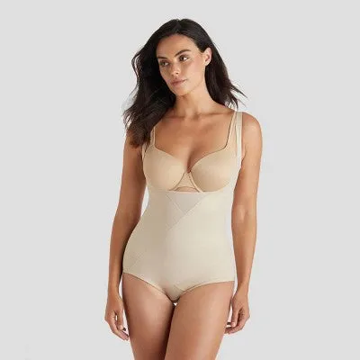 Open Box - SlimShaper by Miracle Brands Women's Tummy Tuck WYOB Bodysuit