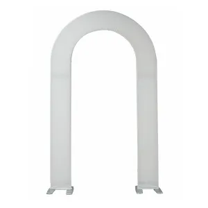 Open Center Spandex Arch Cover - White