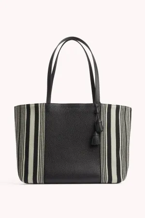 Open Tote with Webbing Strap