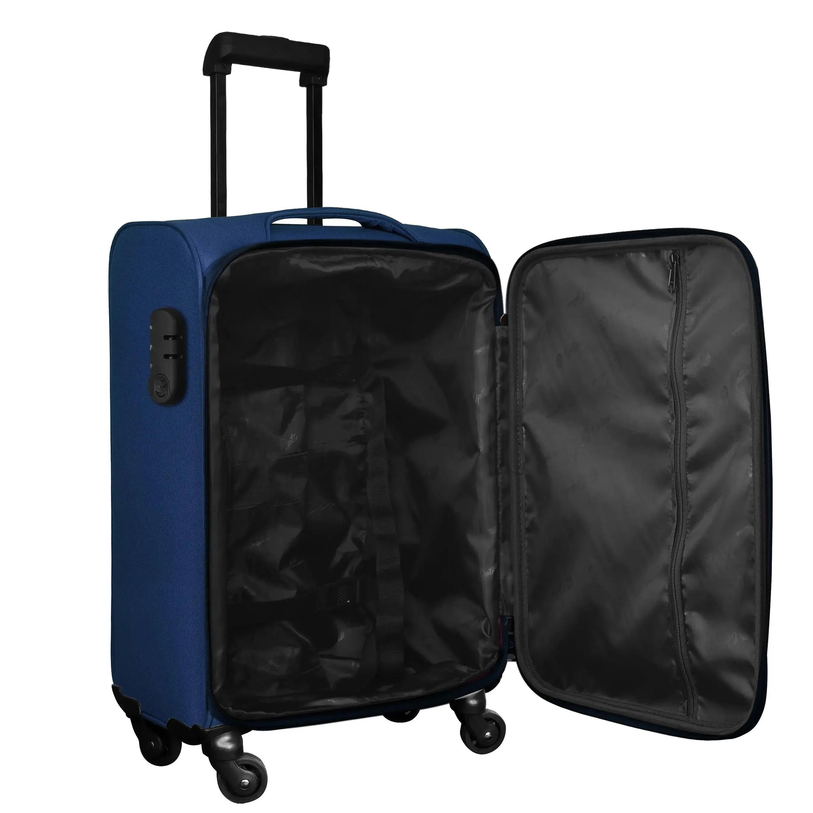 OPTIMA Prion Soft side Expandable Roller Luggage (20 inch Colour -Blue)