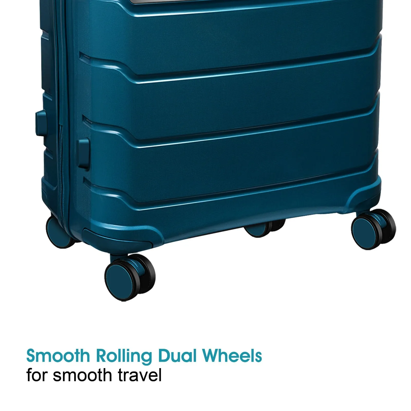 Optima Zenith Hardside Expandable with Double Spinner Wheels, Carry-On 28-Inch, Blue