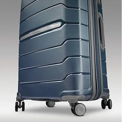 Optima Zenith Hardside Expandable with Double Spinner Wheels, Carry-On 28-Inch, Blue