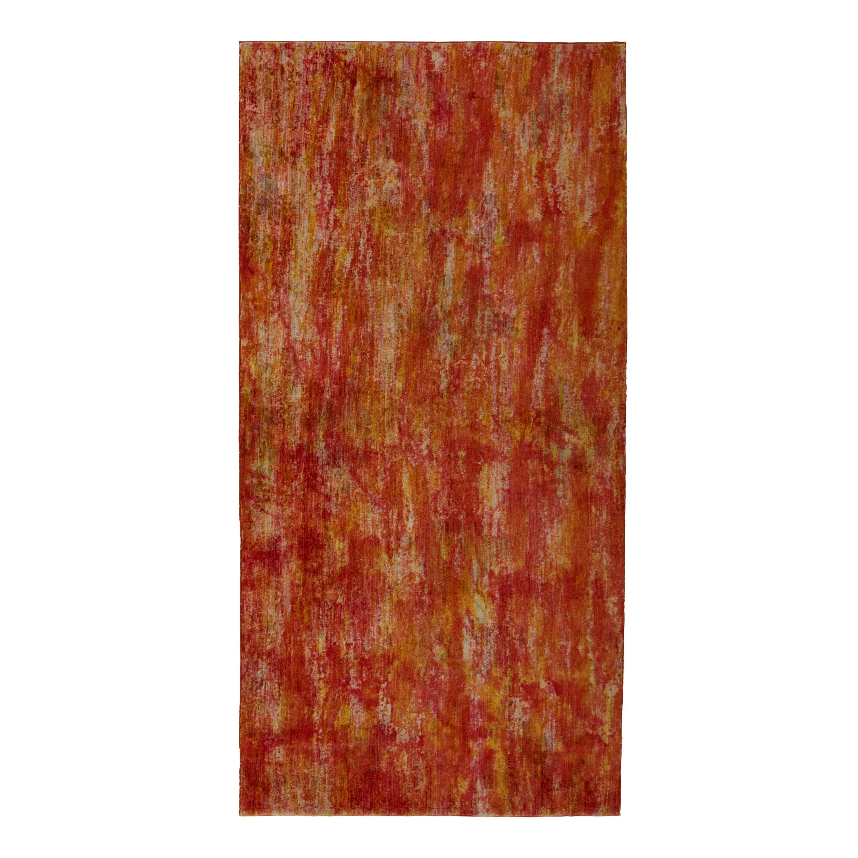 Orange & Red Samsara Wool Rug - 3'11" x 7'10"