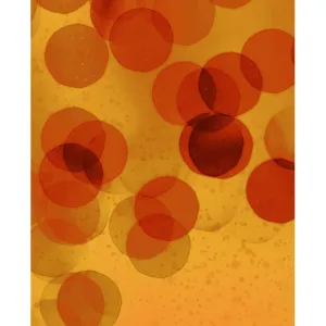 Orange Bokeh Printed Backdrop