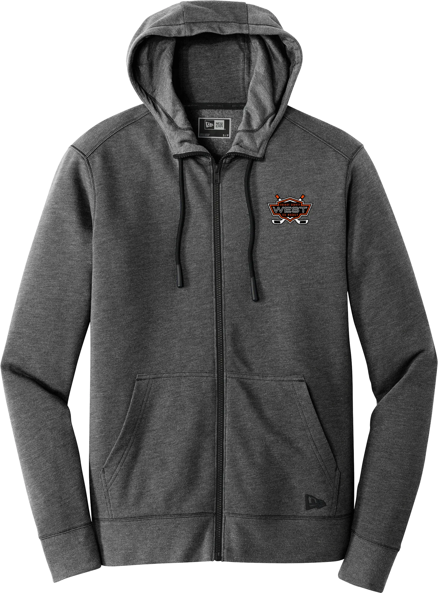 Orange County West New Era Tri-Blend Fleece Full-Zip Hoodie