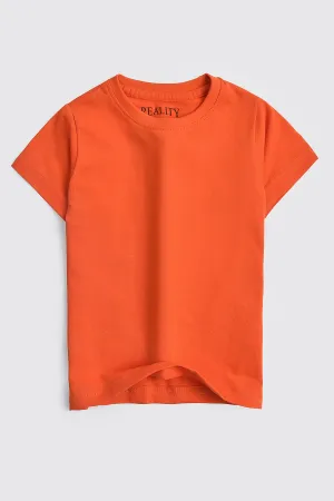 Orange Crew Neck T-Shirt