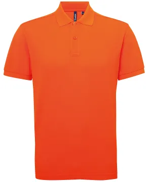 Orange - Men’s polycotton blend polo