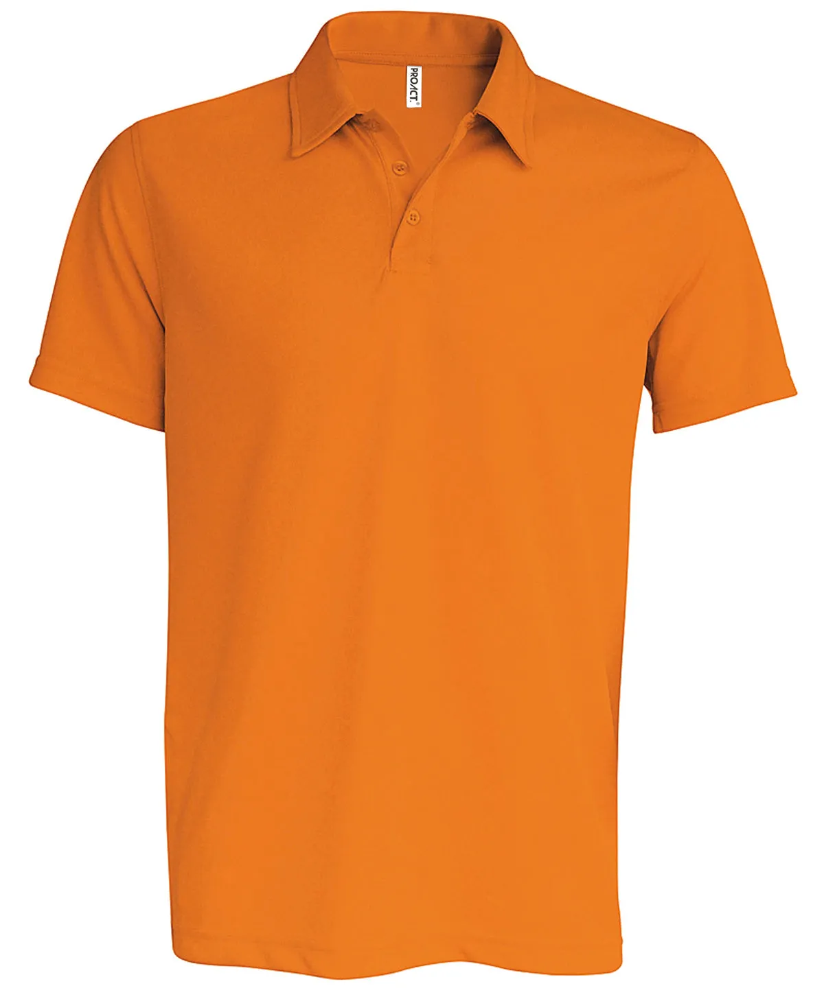 Orange - Men's short-sleeved polo shirt