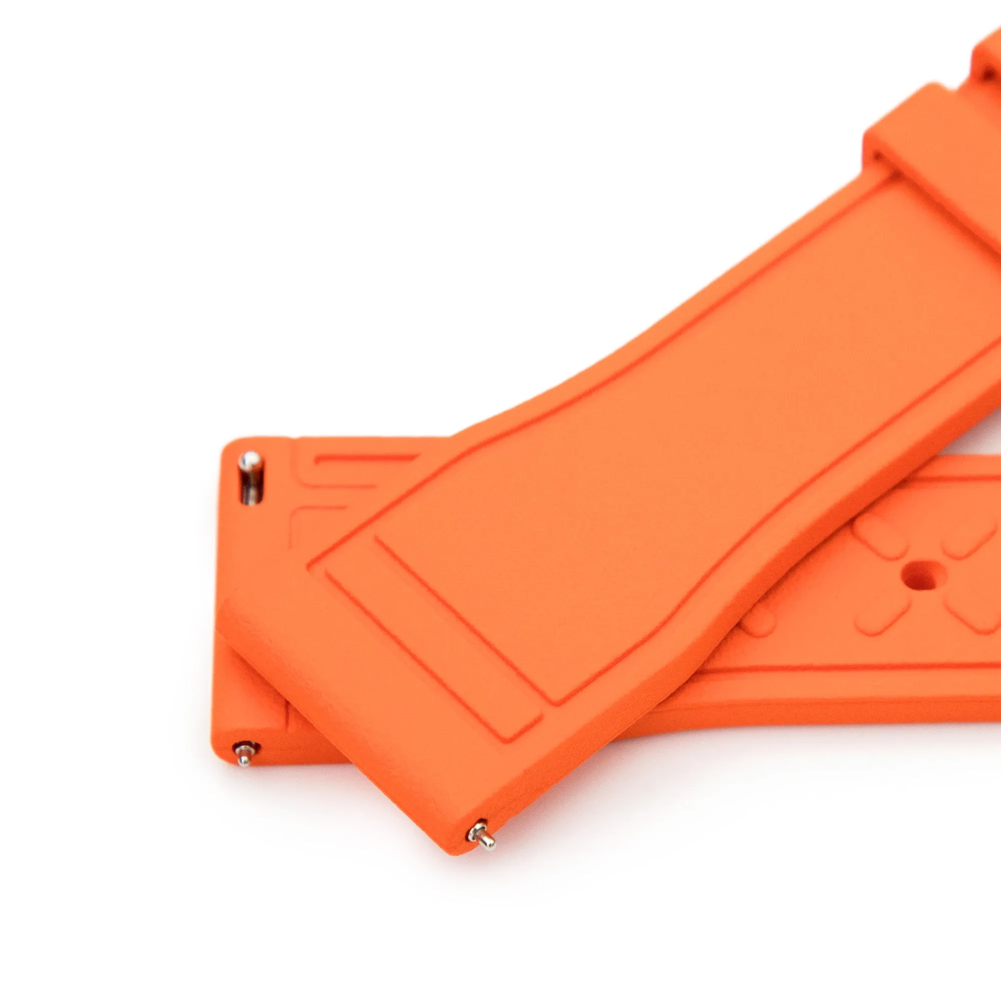 Orange Pilot FKM Quick Release rubber strap