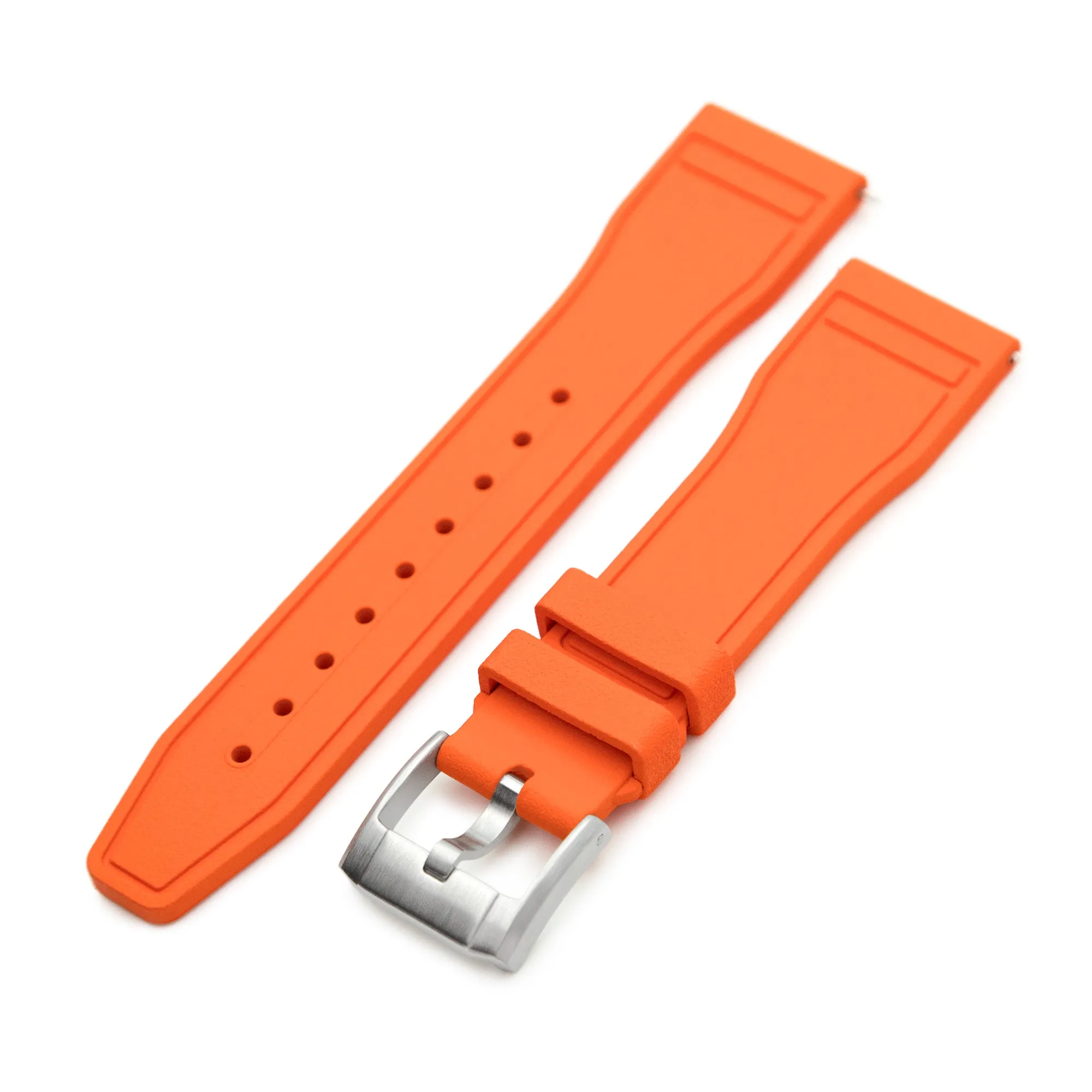 Orange Pilot FKM Quick Release rubber strap