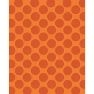 Orange Polka Dot Printed Backdrop