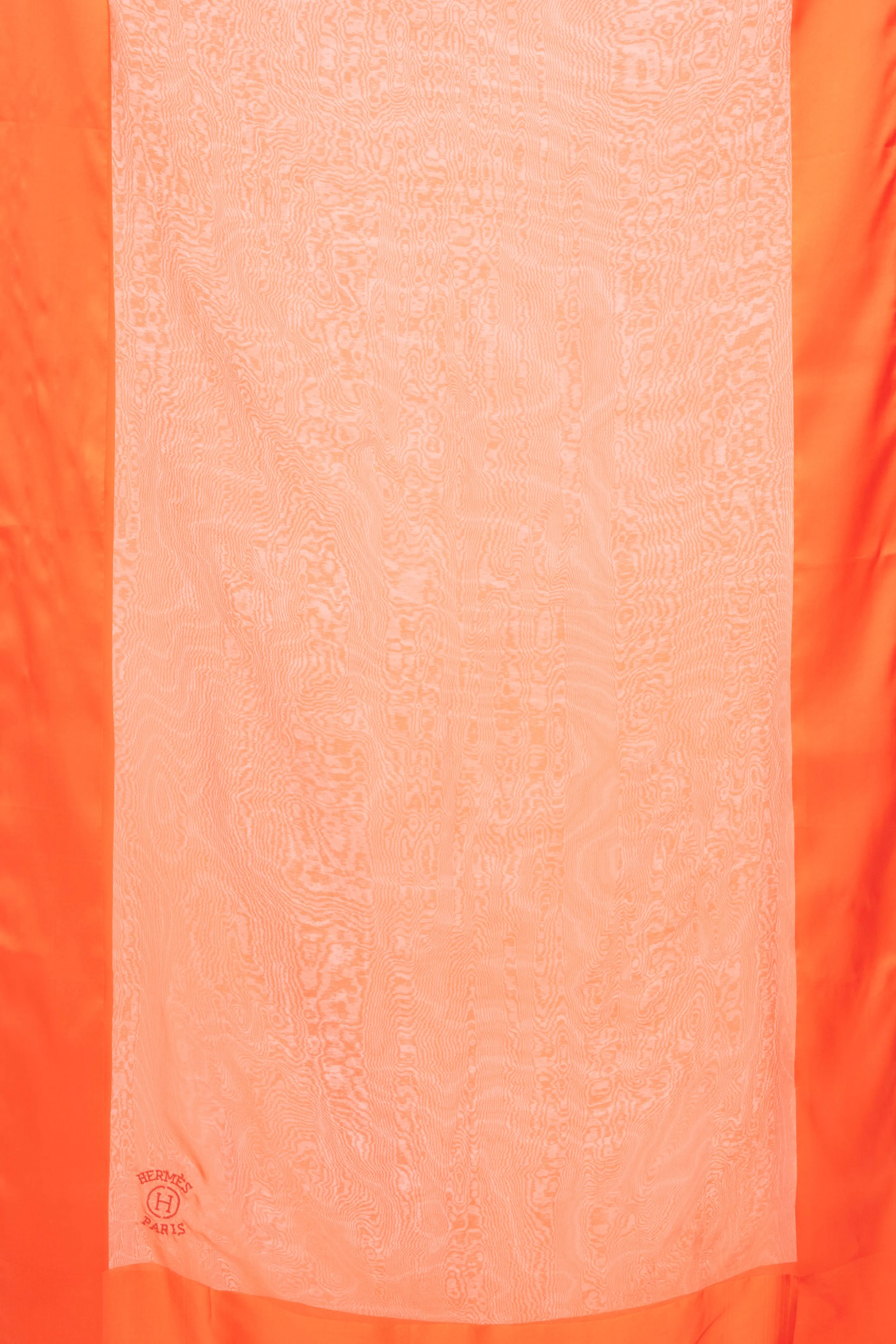 Orange Sheer Silk Scarf