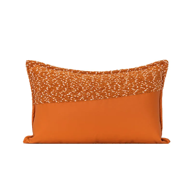 Orange Woven Pillow