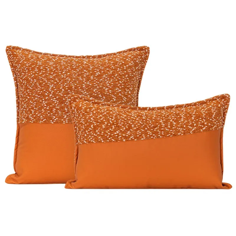 Orange Woven Pillow