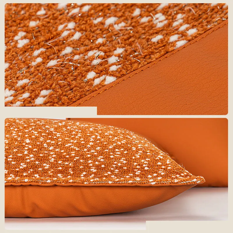 Orange Woven Pillow