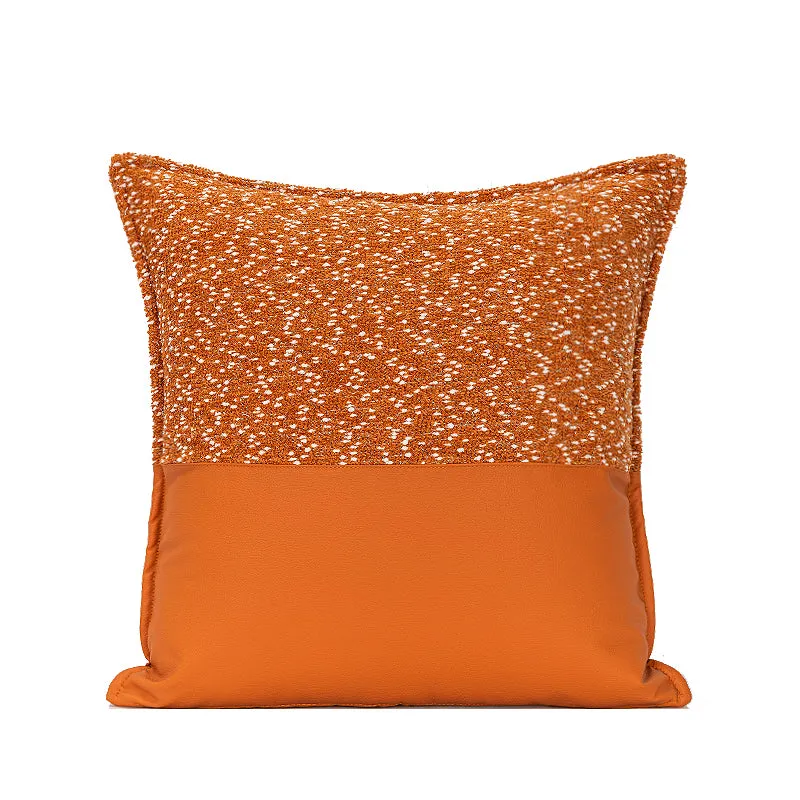 Orange Woven Pillow