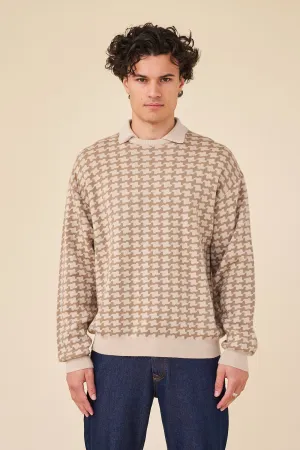 ORBISON WOOL POLO COLLAR KNIT