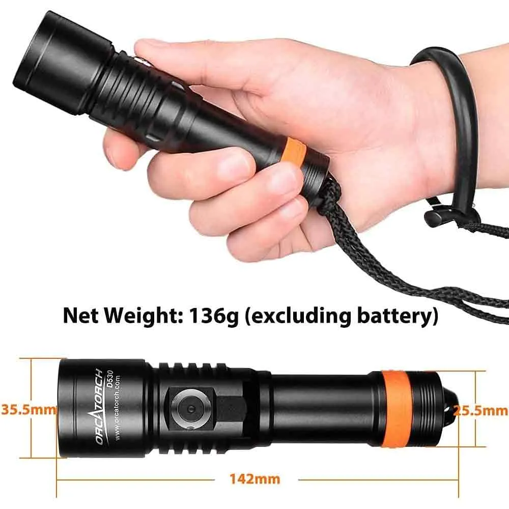 OrcaTorch D530 Dive Light