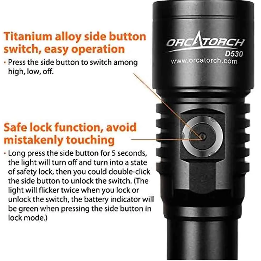 OrcaTorch D530 Dive Light